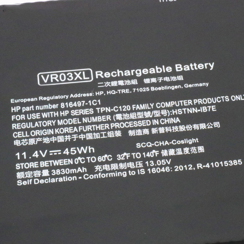 VR03XL 细节 batter VR03XL