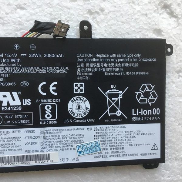 Replacement Battery For Lenovo ThinkPad T570 T580 P51S - 32Wh, Genuine Compatible