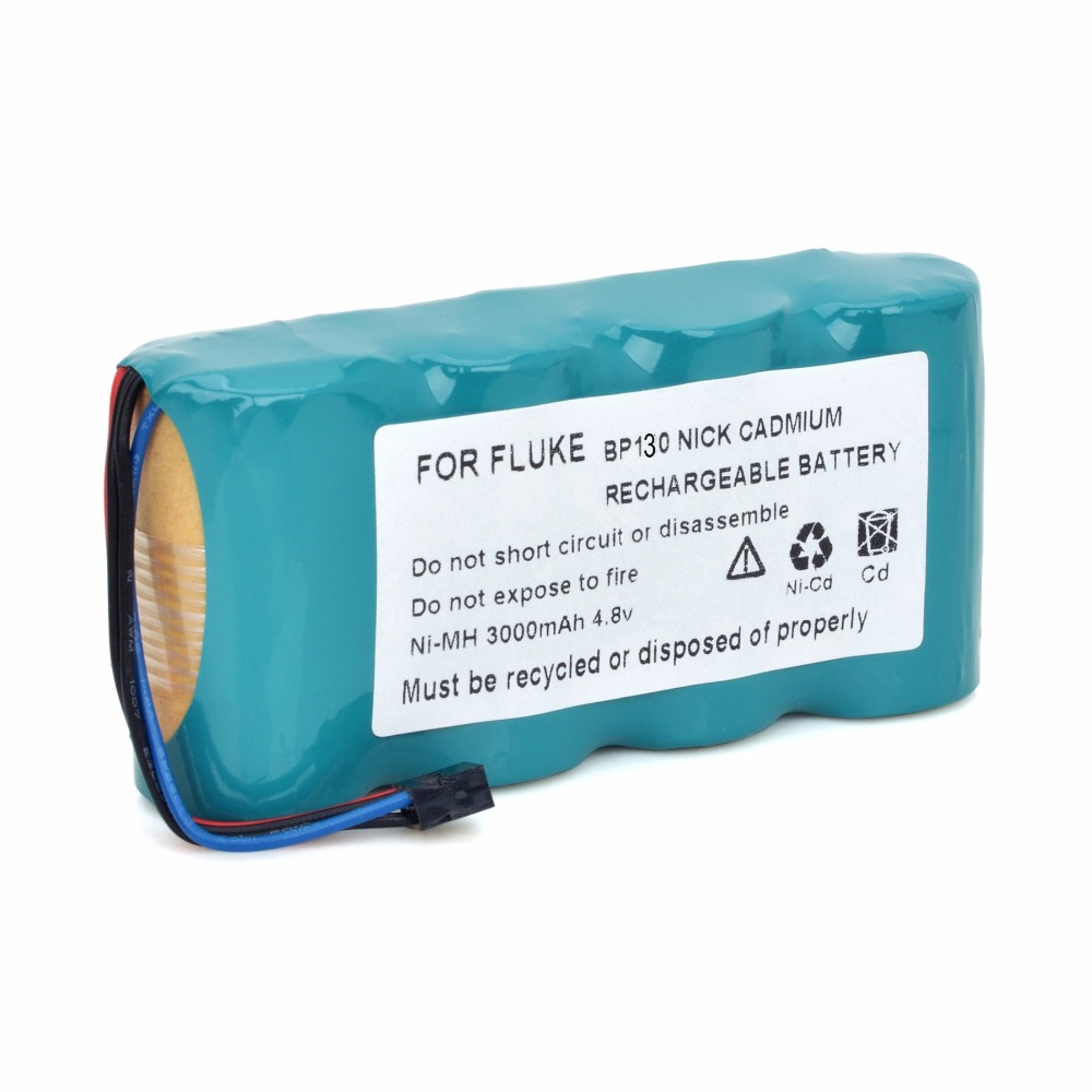 Batteria Per Fluke Scopemeter 123 Bp130 4,8v 3000mah Nimh Batteria Per Fluke Scopemeter 123 Bp130 4,8v 3000mah Nimh
