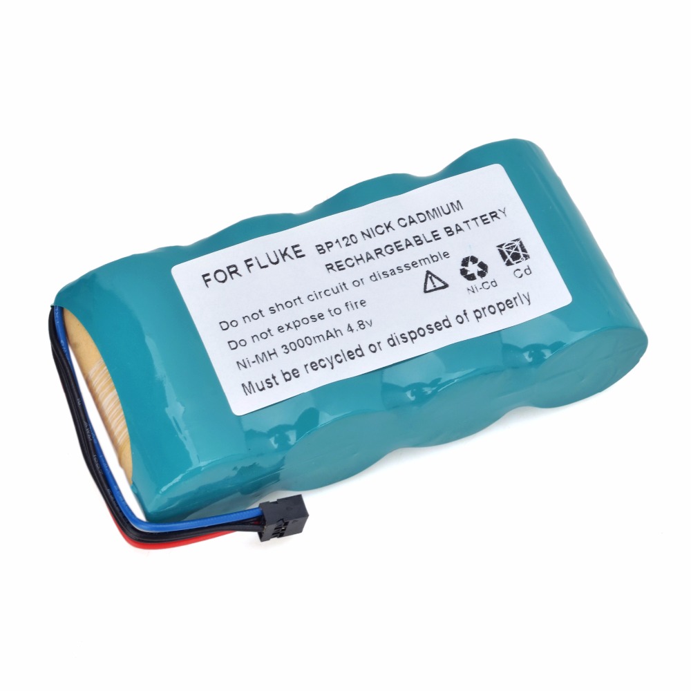 NEW for FLUKE ScopeMeter battery 123 125S 125 F125S 124 BP120MH 3000mAh Ni-MH 