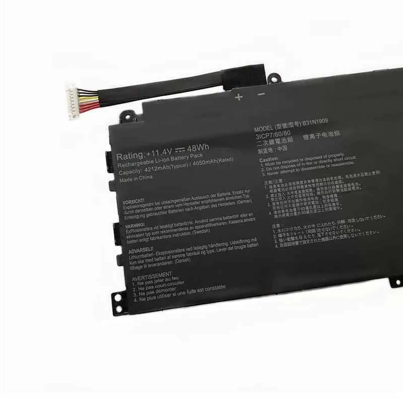 Batterie Pour Ordinateur Portable ASUS ExpertBook - Remplacement B31N1909 / 0B200-03670000, 11.4V 48Wh, Compatible Plusieurs Séries P2, B2, L2